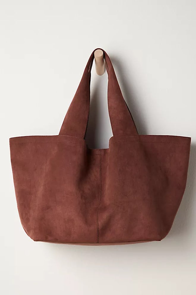 Blair Reversible Vegan Suede Tote