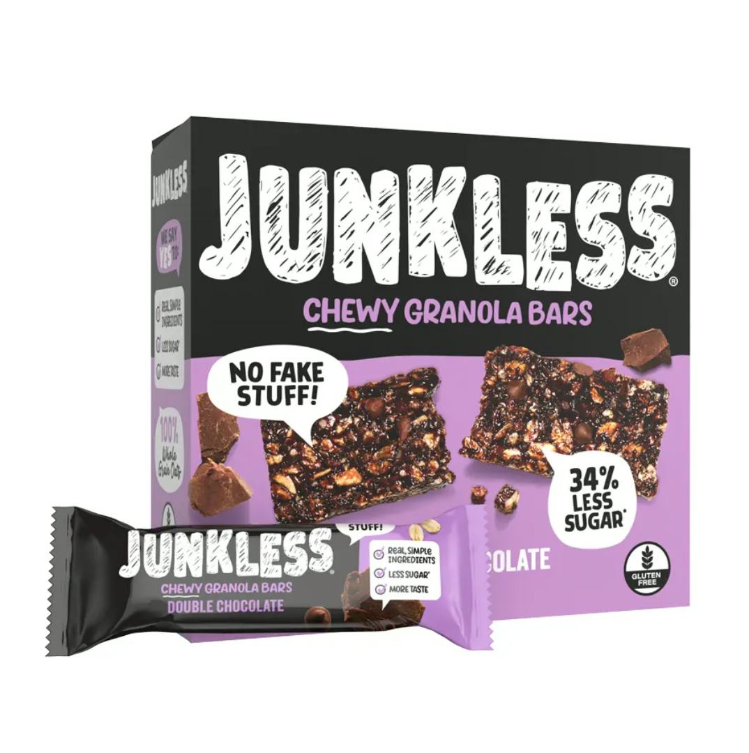 Double Chocolate Chewy Granola Bars