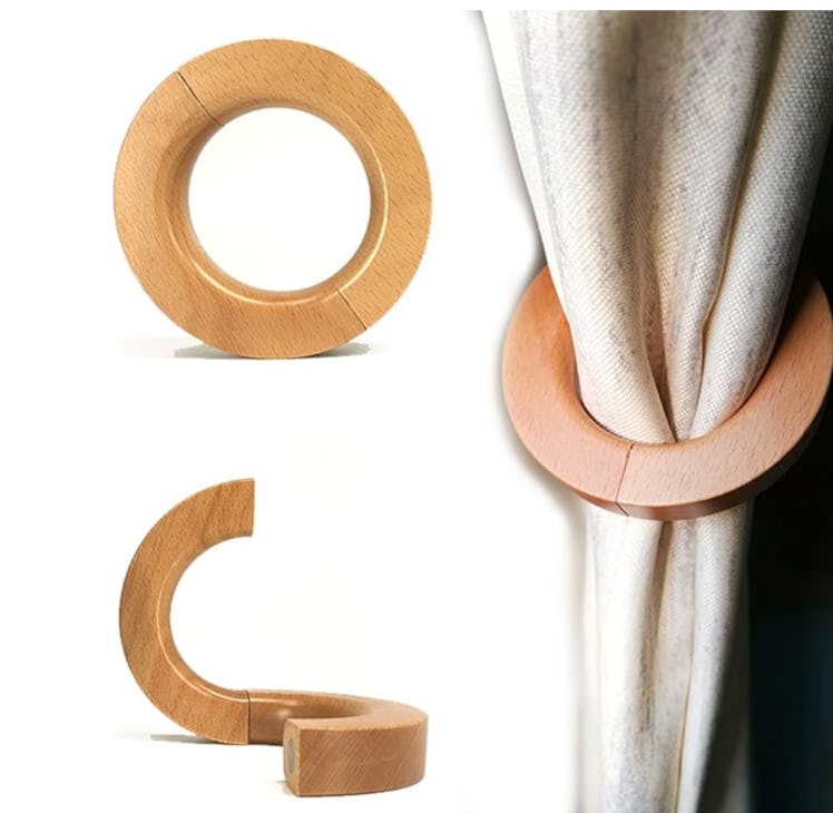 Nice purchase Wooden Curtain Tiebacks (2-Pieces)