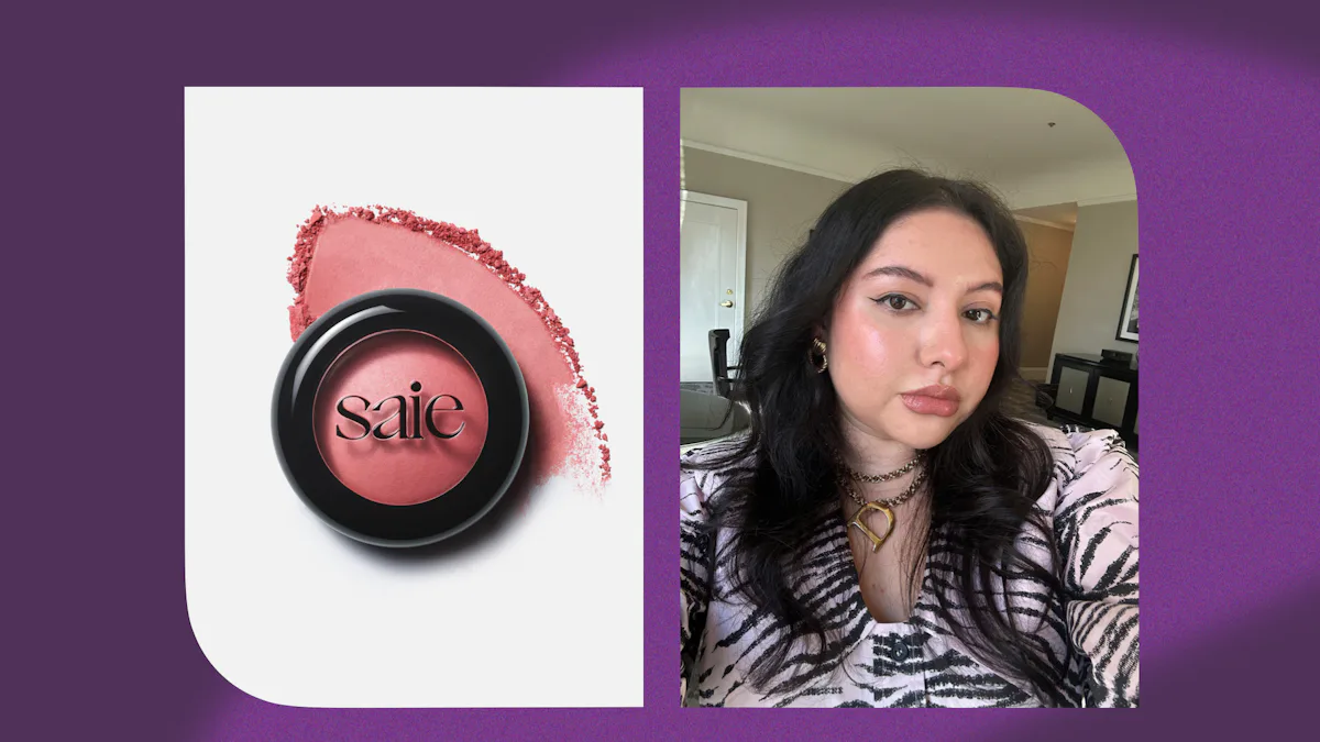 Saie's SuperSuede Baked Powder Blush Delivers A Stunning Flush Saie's SuperSuede Baked Powder Blush Delivers A Stunning Flush