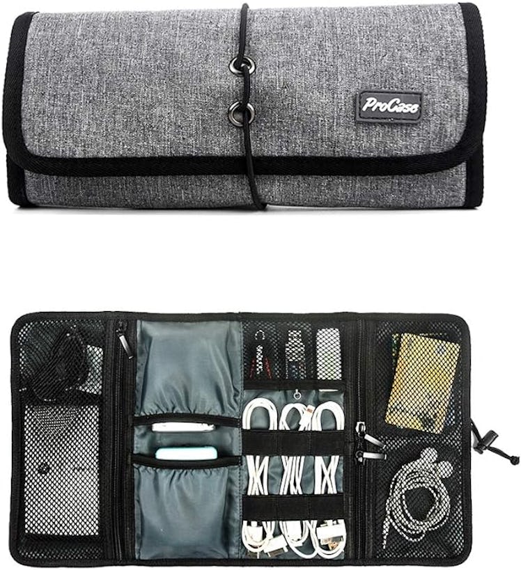 ProCase Electronics Organizer Roll Up Pouch