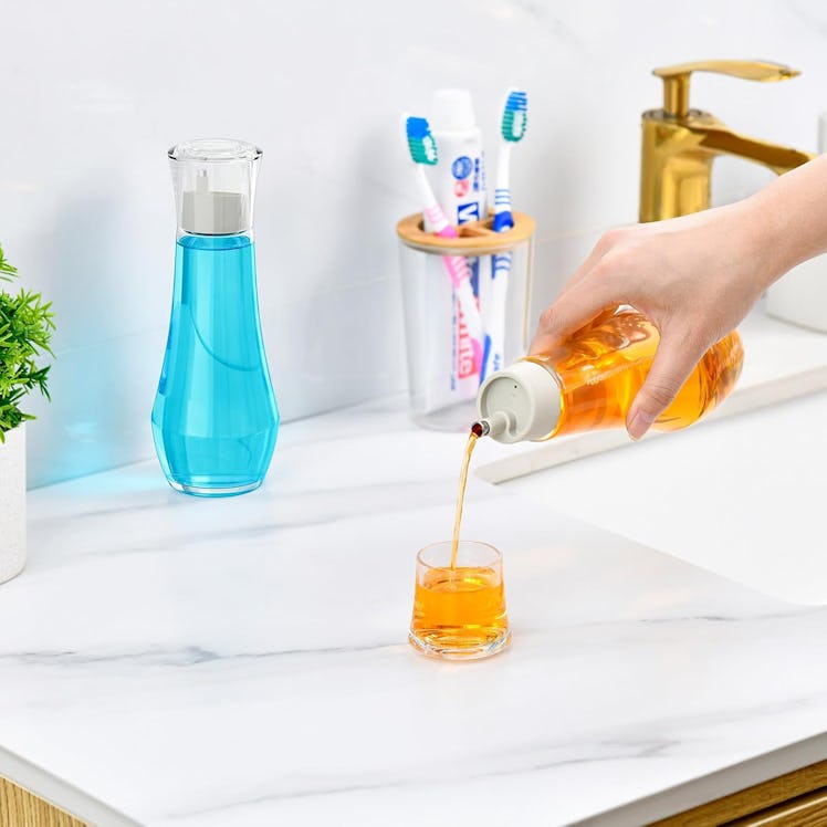 VITVITI Glass Mouthwash Dispenser 