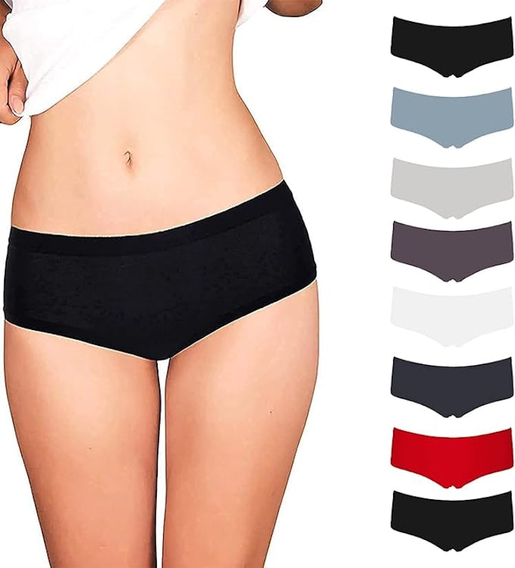 Emprella Cotton Boyshort Panties (8-Pack) 