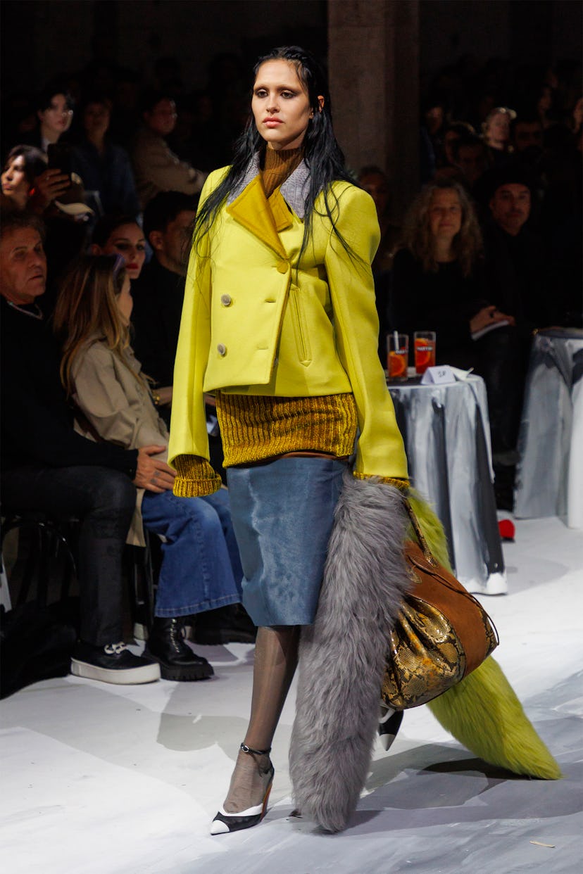 a look from marni fall 2025 collection shown at milan fashion week