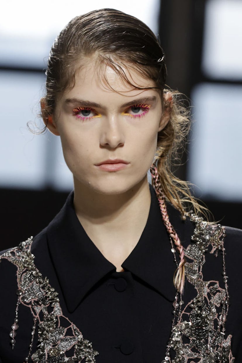 A model walks the runway during the Dries Van Noten Ready to Wear Spring/Summer 2025 fashion show