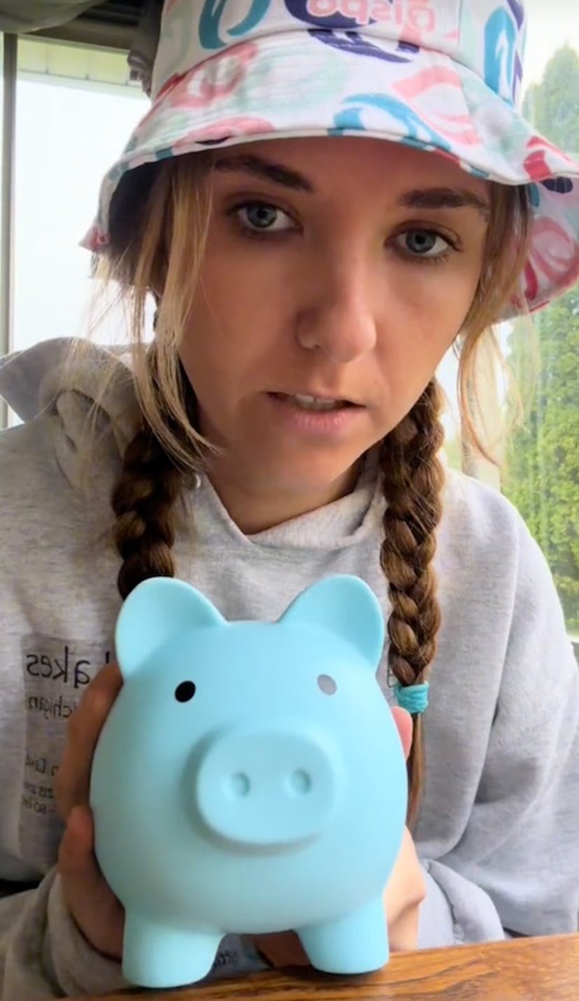 Put your tips in a piggy bank.