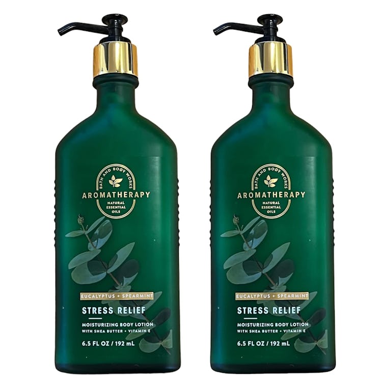 Bath and Body Works Stress Relief Eucalyptus Spearmint Body Lotion (Set of 2)