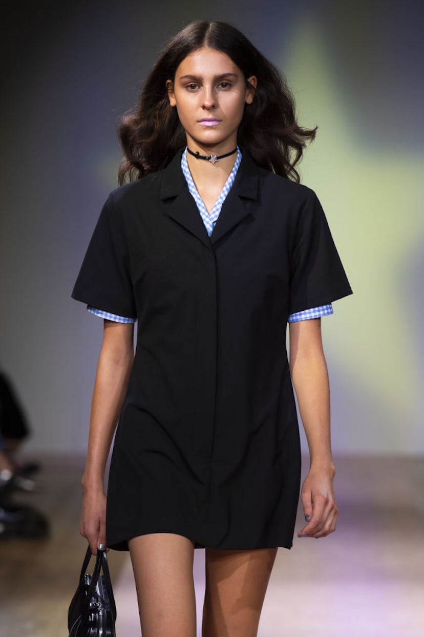 A model walks the runway during the Sandy Liang Ready to Wear Spring/Summer 2025 fashion show