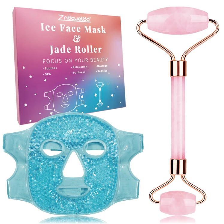 ZNÖCUETÖD Ice Face Mask & Jade Roller