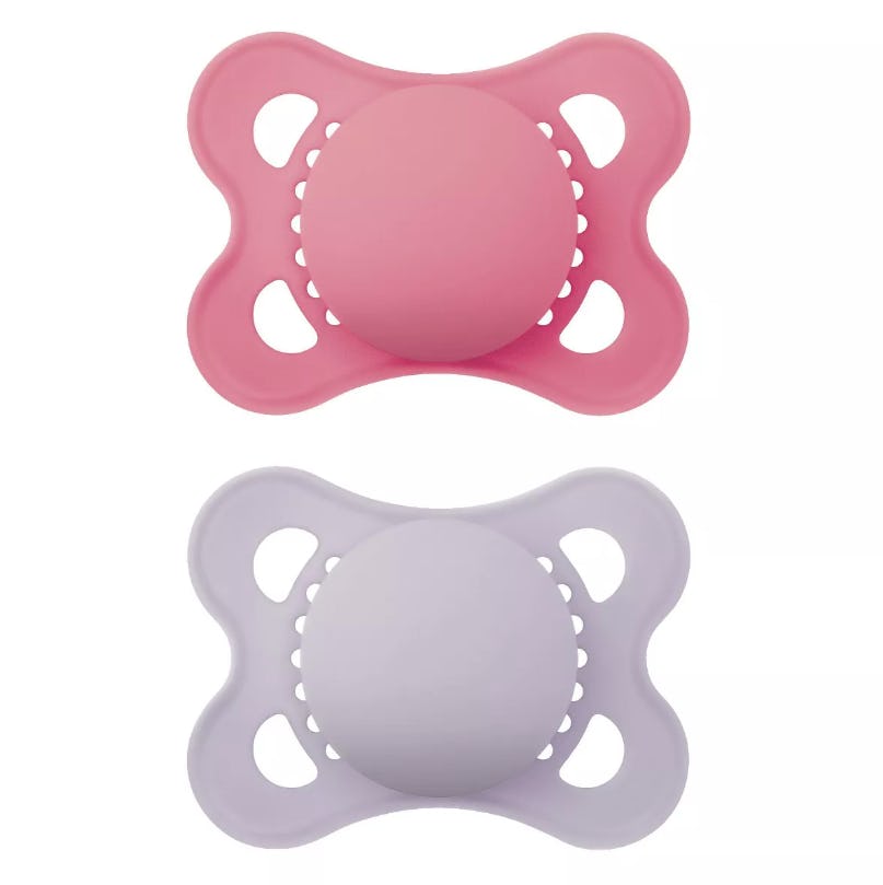 Original Matte Unprinted Pacifier, 0-6 Months, 2 Pack