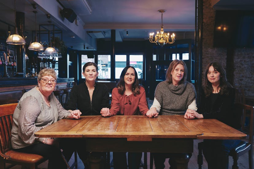 Susan McIntyre, Jodie Whittaker, Maggie Mahon, Tracey Taylor, and Aimee Lou Wood from ‘Toxic Town.’ …