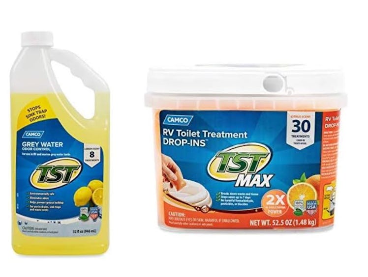 Camco TST Lemon Scent RV Grey Water Odor Control (2-Piece Set)