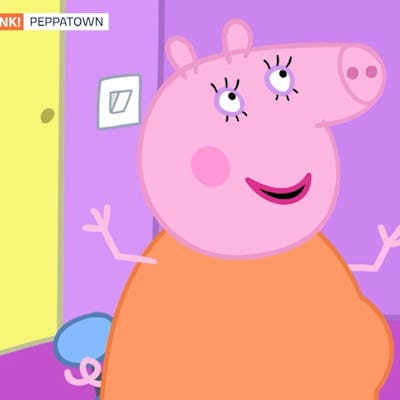Mummy Pig, Peppa Pig's mom, is pregnant with a third child.