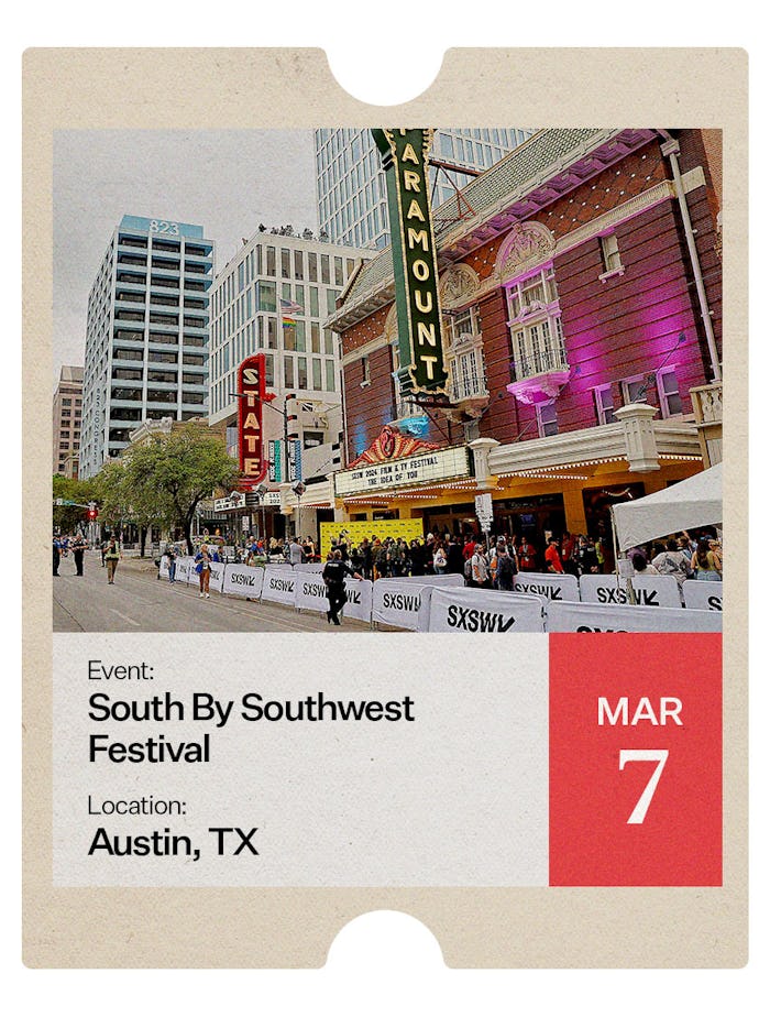 A graphic advertising Restaurant Week, taking place in various cities.