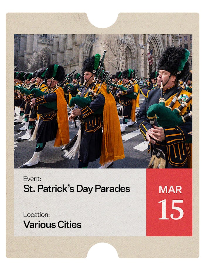 A graphic advertising the Super Bowl.