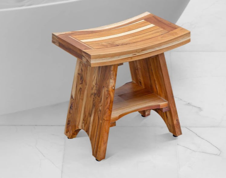 EcoDecors Teak Shower Bench