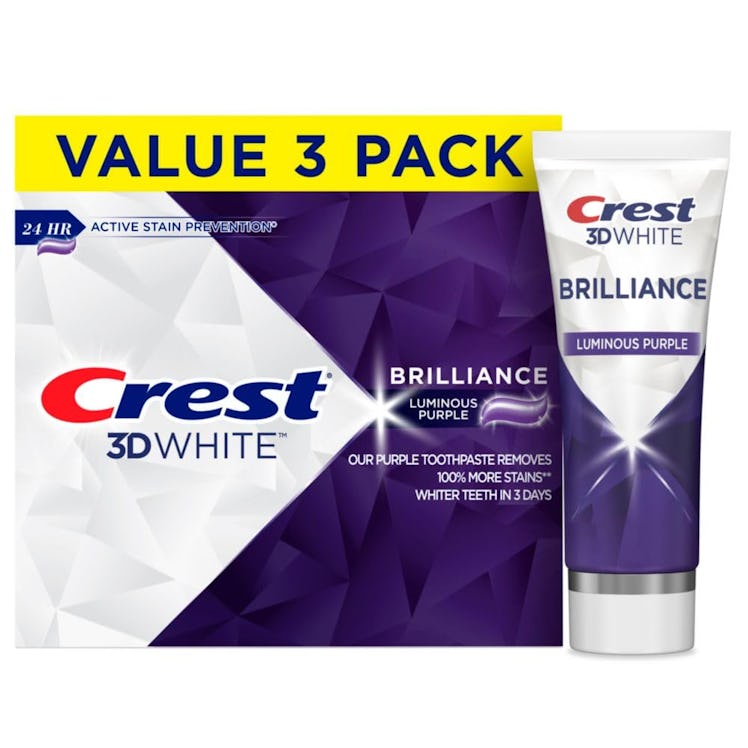 Crest 3D White Brilliance Luminous Purple Teeth Whitening Toothpaste