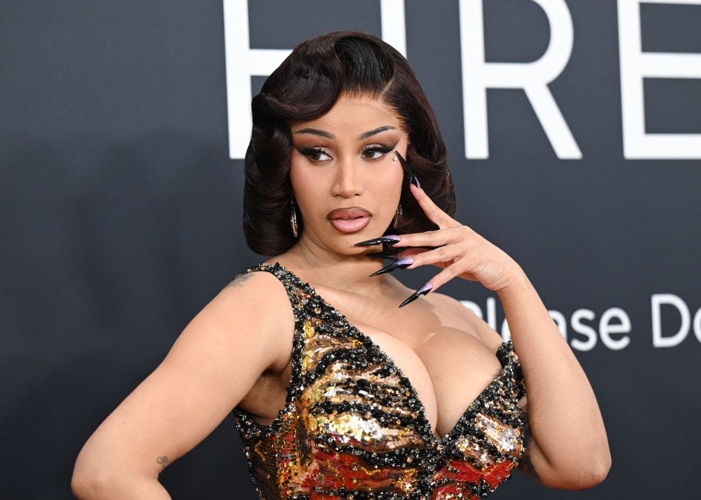 Best nails at the 2025 grammys include Cardi B