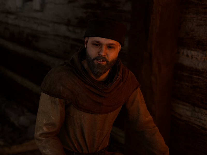 A man can be seen sat at the Dice table.