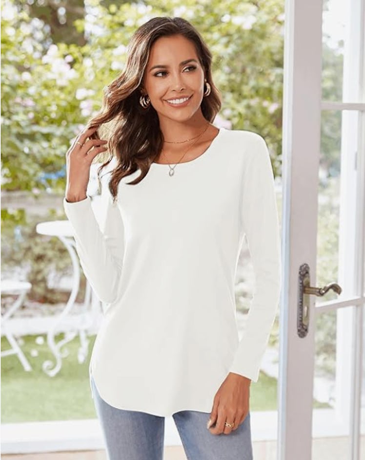 Herou Casual Long-Sleeve Tunic Top