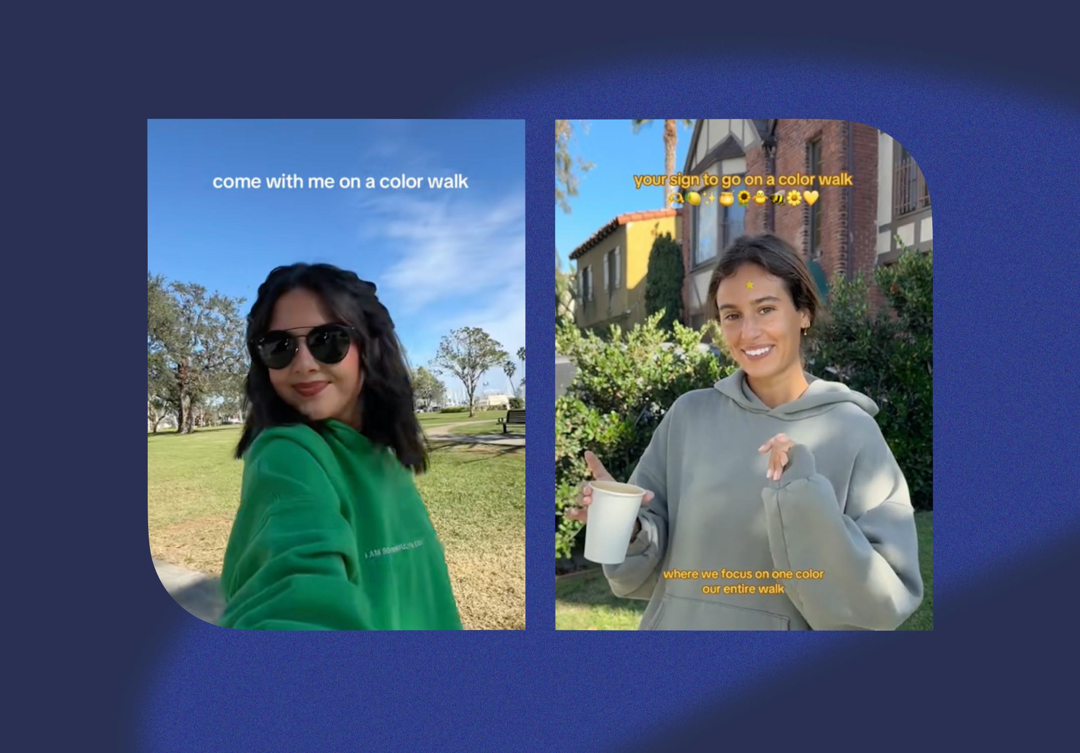 Color walks are an easy way to feel grounded.