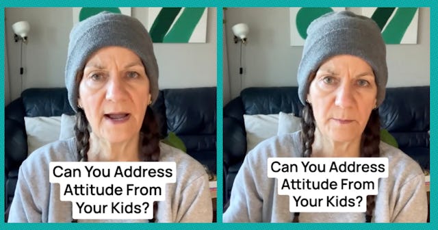 A mom gave her hottest take about how to react to your kid's bad attitude.