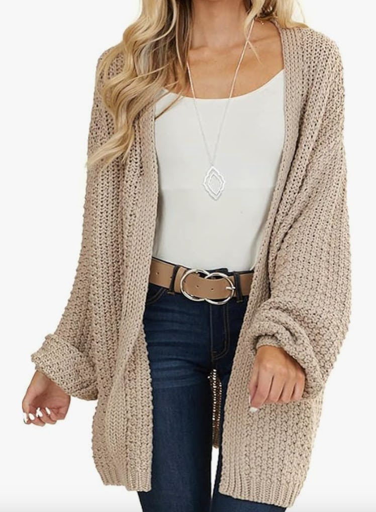 Maroway Open Front Chunky Knit Sweater