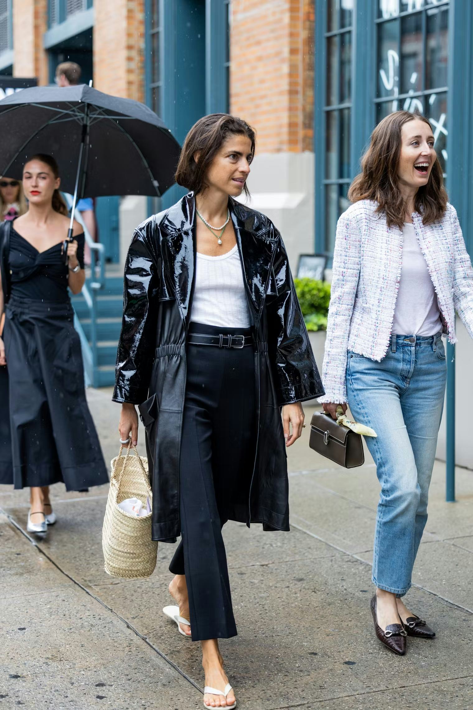 Leandra Medine in crop flare pants