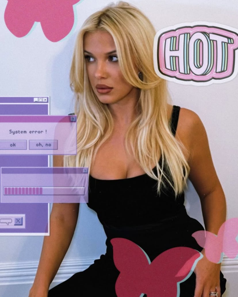 Millie Bobby Brown with blonde hair on Instagram.