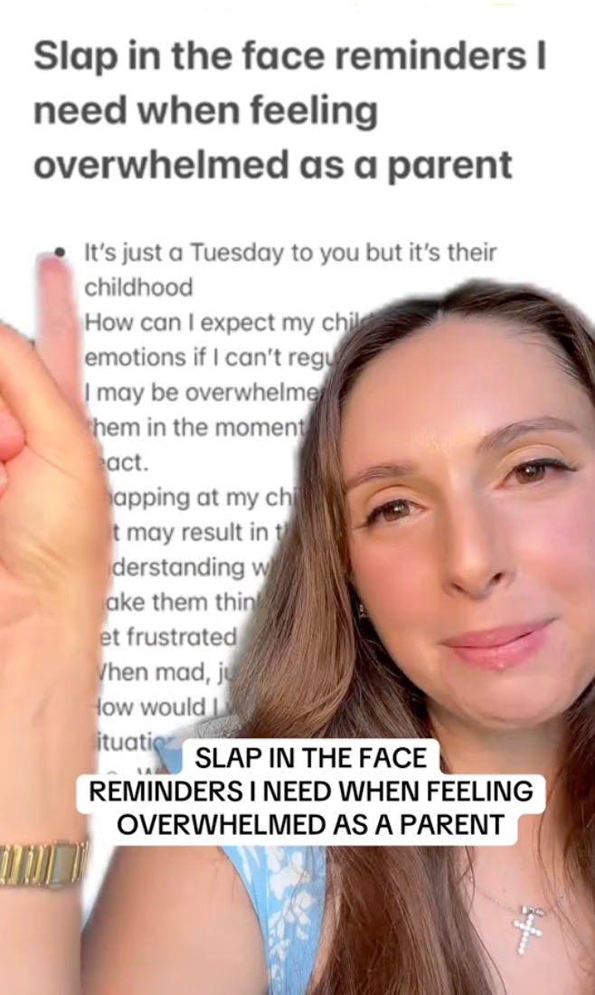 This Overwhelmed Mom Says These "Slap In The Face" Parenting Reminders Help Center Her