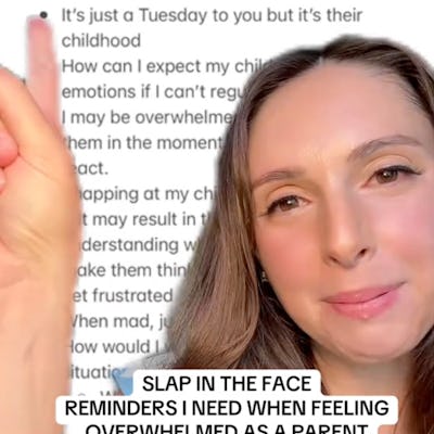 This Overwhelmed Mom Says These "Slap In The Face" Parenting Reminders Help Center Her