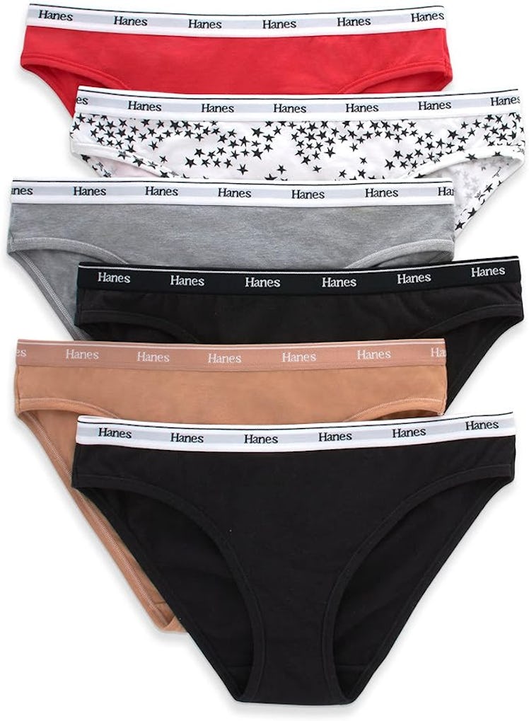 Hanes Original Cotton Bikini Underwear (6-Pack)