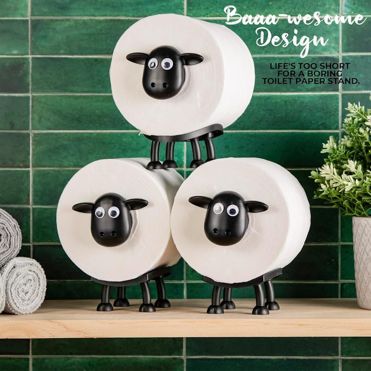 VELENTI Sheep Toilet Roll Holder (Set of 3) 