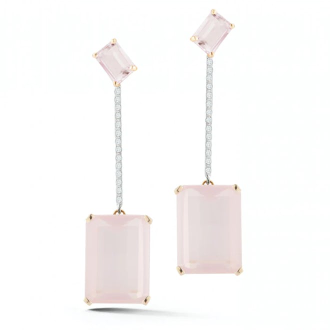 14kt Gold Barely Blush Earring