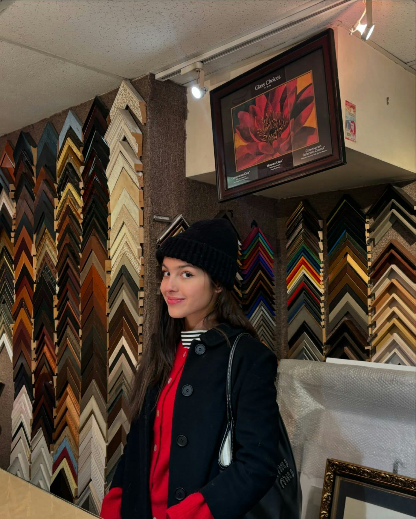 Olivia Rodrigo wore a coquette minidress.