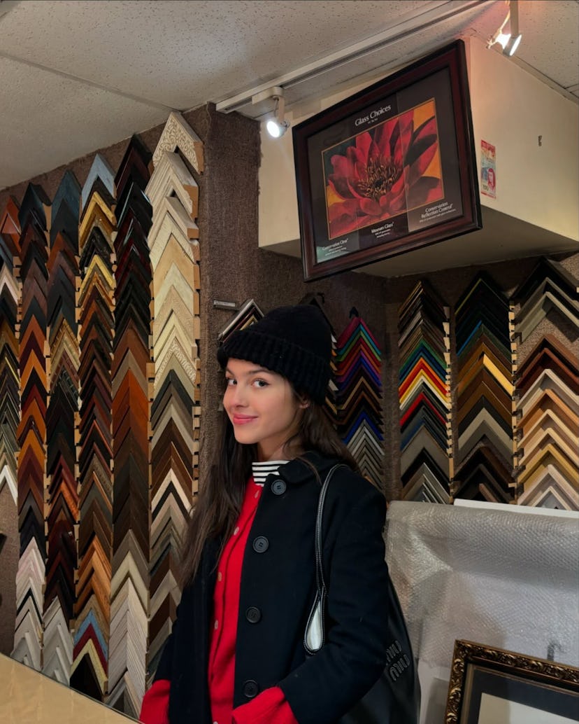 Olivia Rodrigo wore a coquette minidress.