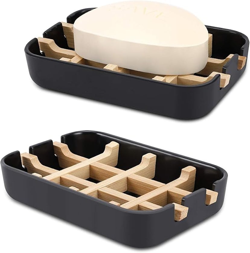 Fufengz Bamboo Wooden Soap Dish