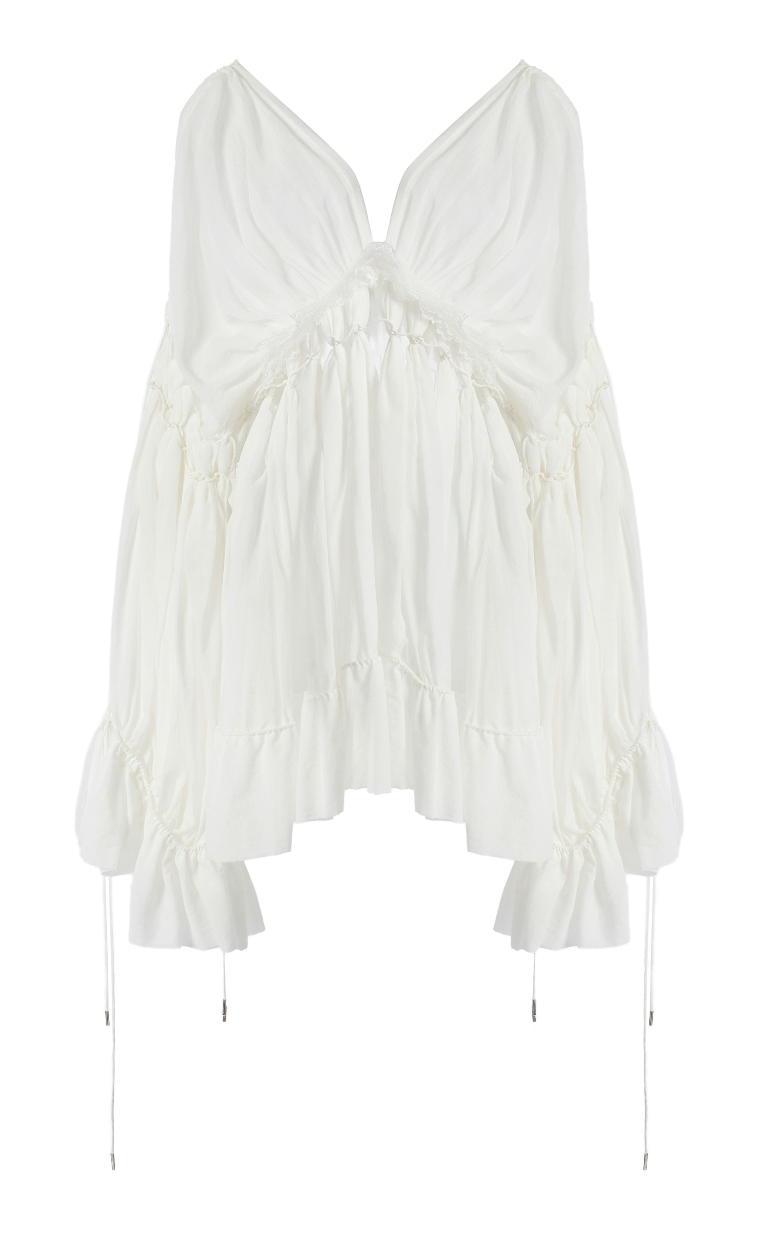 Christopher Esber Sirocco Cotton Muslin Mini Dress