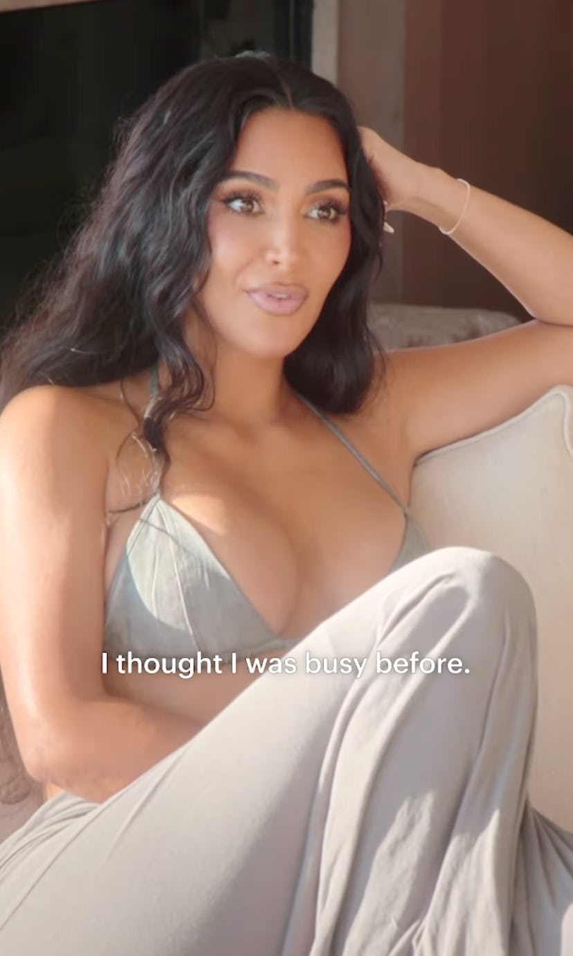 Kim Kardashian wore a bra as a top in ‘The Kardashians’ teaser.