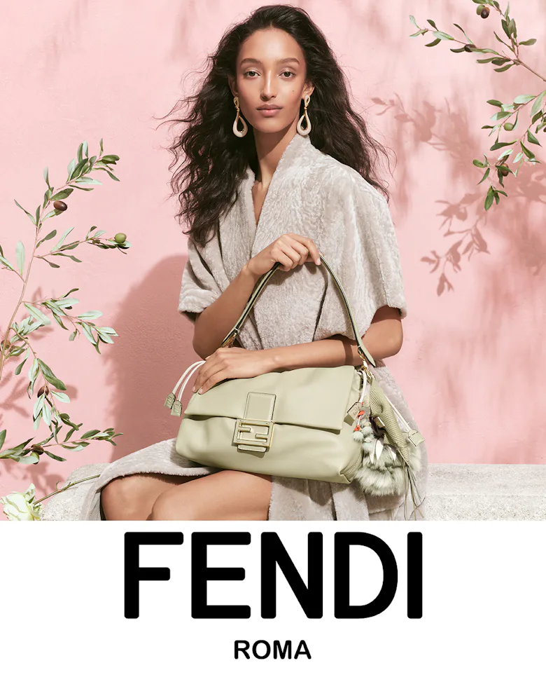 Model Mona Tougaard with bag