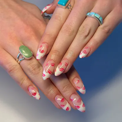 12 Valentine’s Day French Manicure Ideas That Are So Sweet