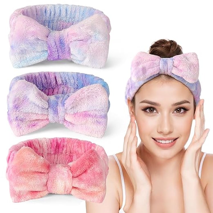 LADES Plush Spa Headbands (3-Pack)