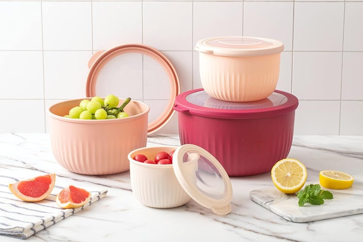 COOK WITH COLOR Prep Bowls with Lids (8 Piece Set)