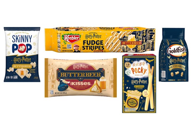 New butterbeer snacks roll out during butterbeer season from March to May.