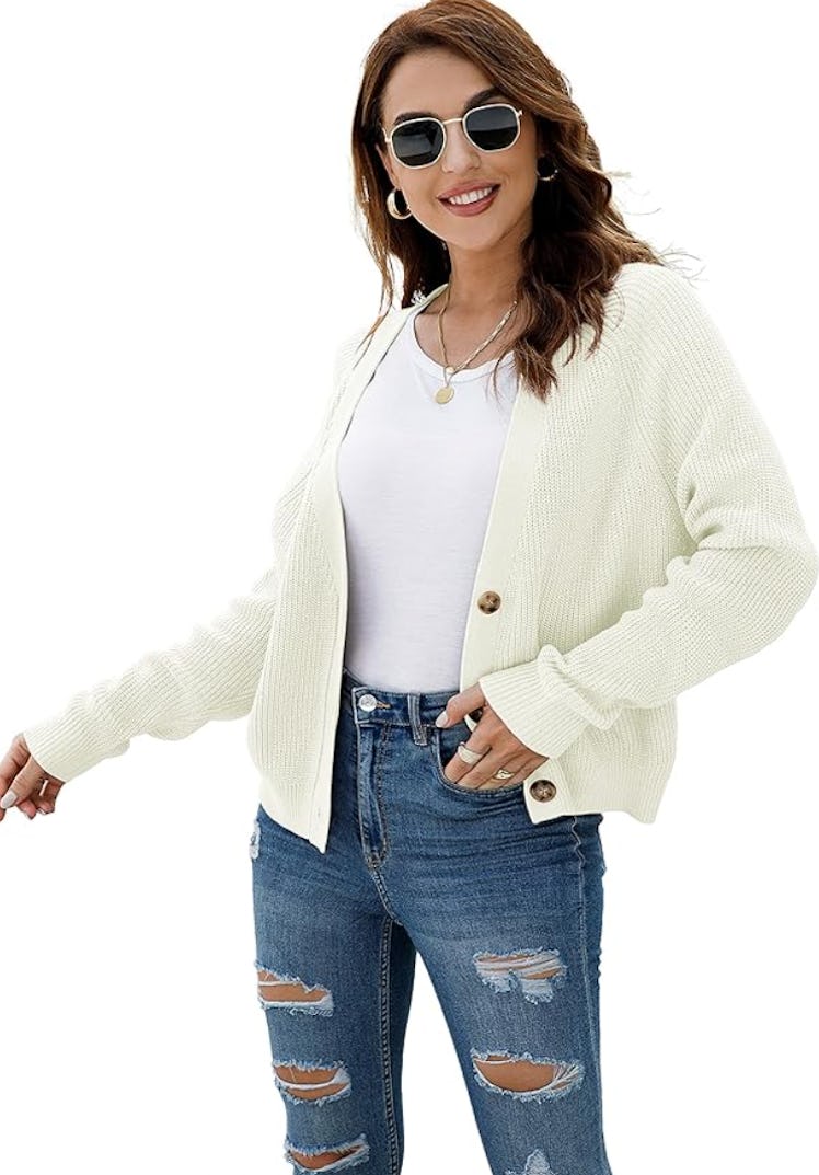 TASAMO Knit Open Front Cardigan 