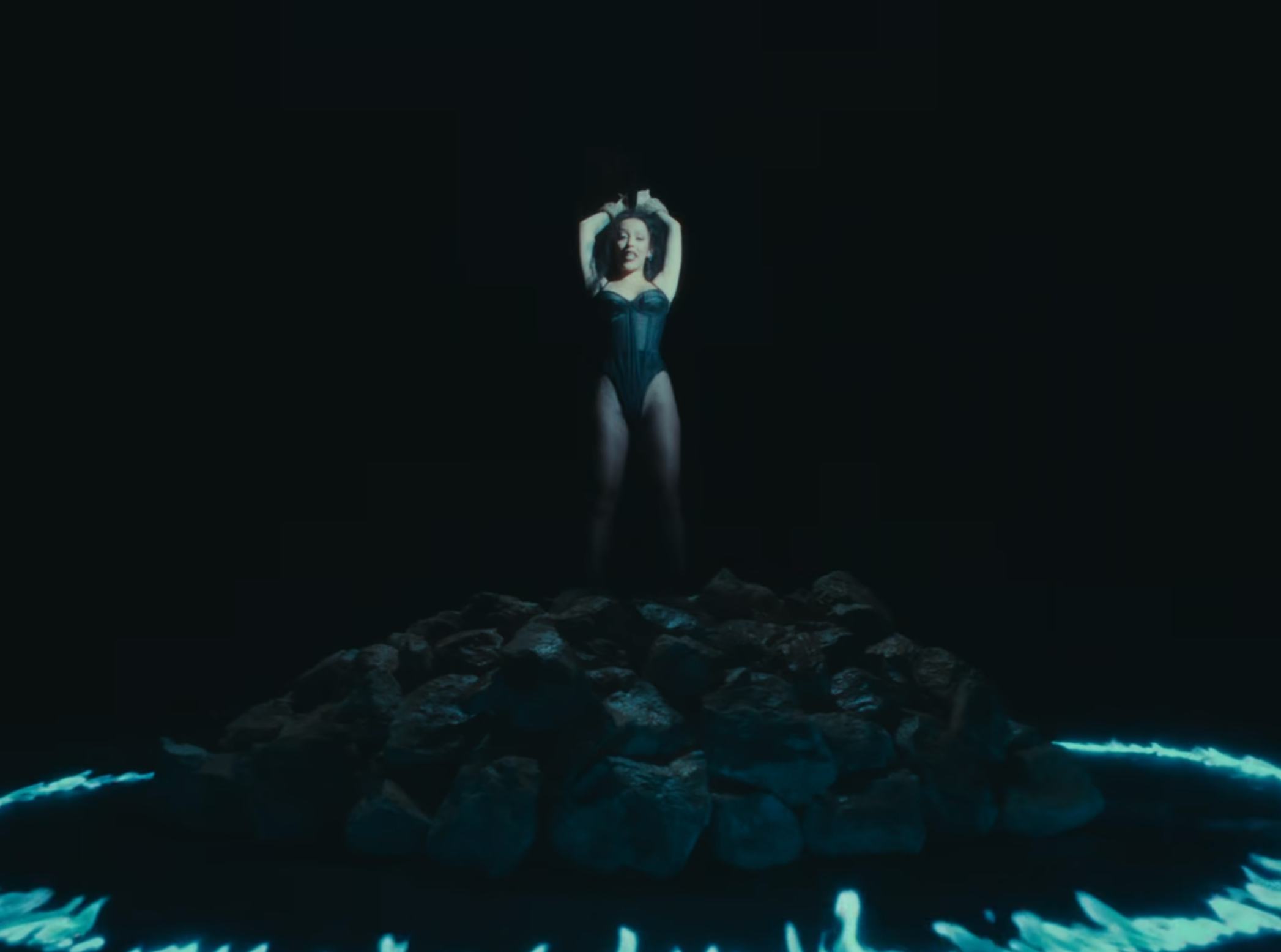 Doja Cat wore a thong corset bodysuit in the &ldquo;Born Again&rdquo; music video.