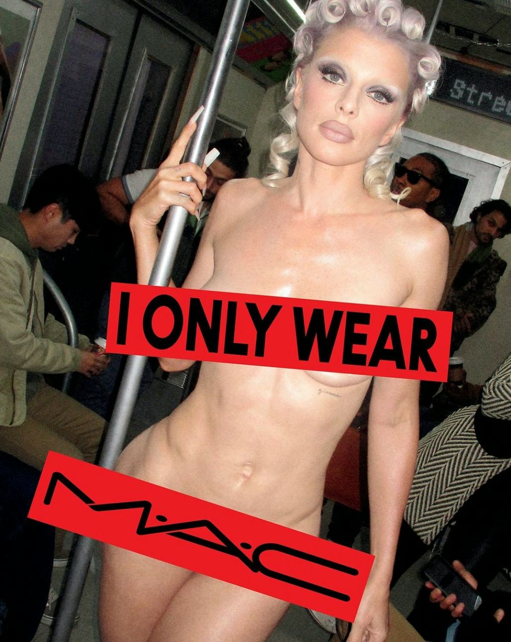 Julia Fox stars in a MAC campaign.