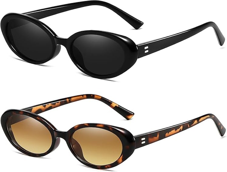 Breaksun Retro Oval Sunglasses (2-Pack)