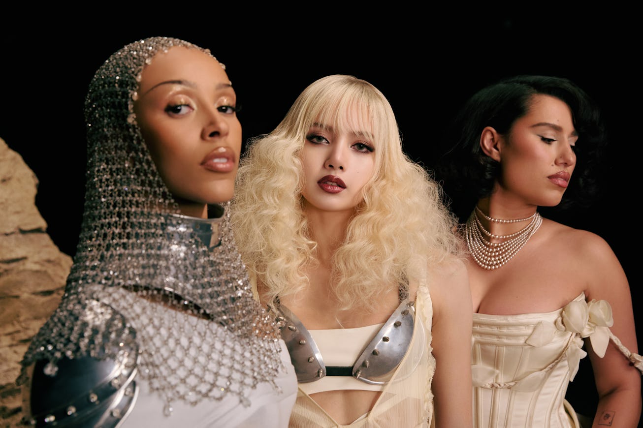 Lisa, Doja Cat, and Raye combined their power on new song "Born Again."