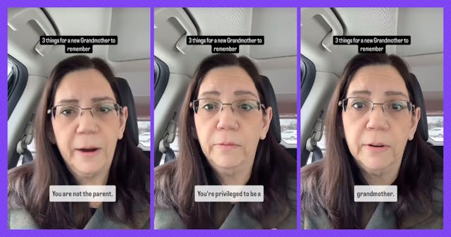 Grandmother "MomMom" Maria shared her rules for grandparents in an Instagram Reel.
